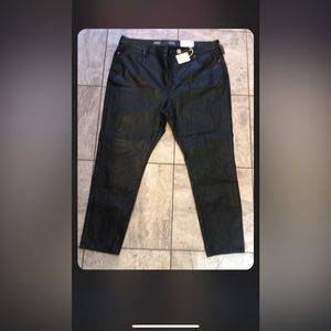 NWT A.N.A black Coated jeans -